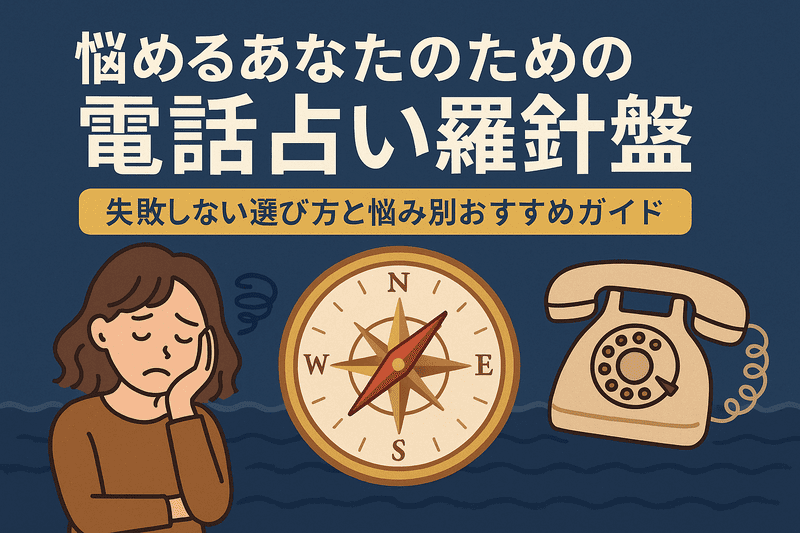 悩めるあなたのための電話占い羅針盤｜失敗しない選び方と悩み別おすすめガイド